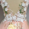 Enchanted Blossom Fairytale Couture Bridal Gown with 3D Flowers