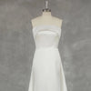 Minimalistic Sheath Bridal Gown with Sleeveless Design & Detachable Court Train