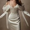 V-Neck Mermaid Wedding Dress with Spaghetti Straps