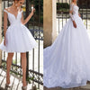 Luxury 2-in-1 A-Line Wedding Dress with Full Sleeves and Lace Detailing | Elegant Tulle Bridal Gown with Sweep Train