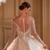 Luxury Princess Ball Gown Wedding Dress with Beading and Crystal Embellishments, Sweetheart Neckline, and Court Train